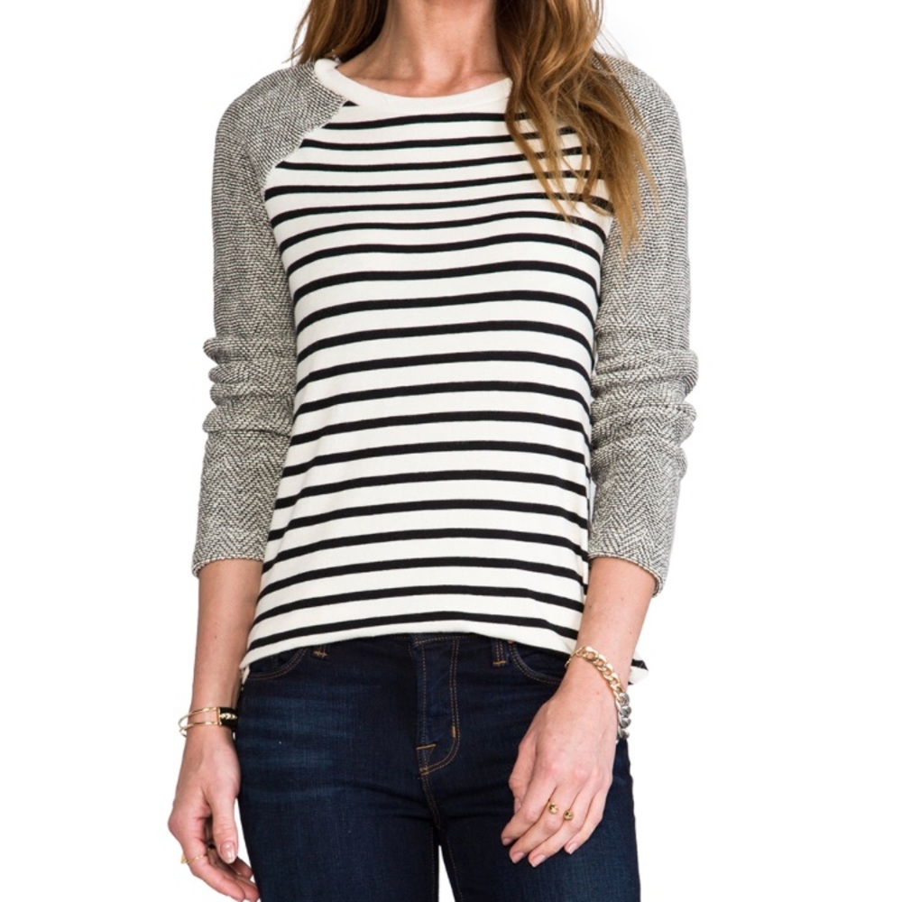 Softball Long Sleeve Tee in Ivory